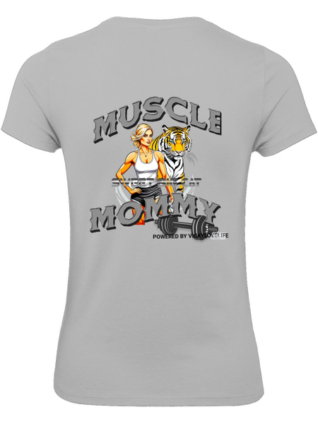T-Shirt Muscle Mommy Tigar power Wommen Sport