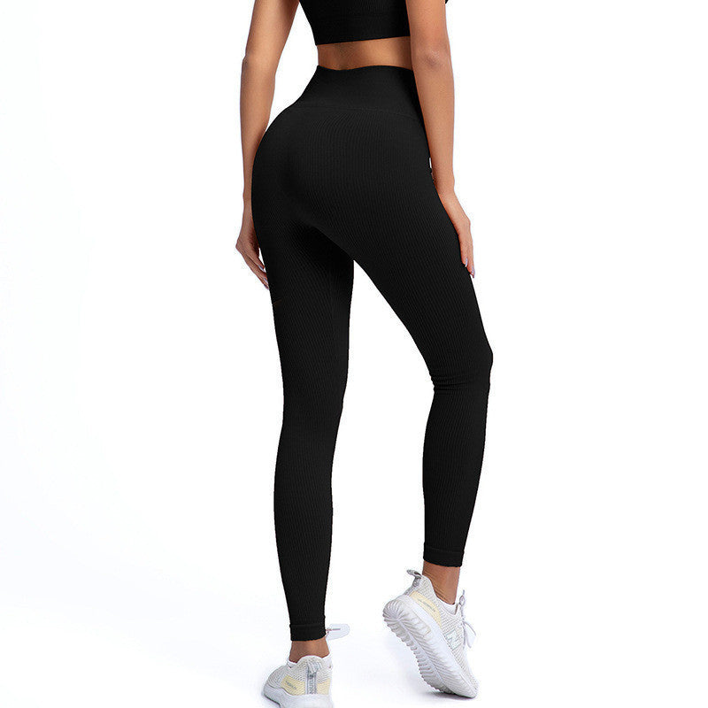 Damen Einfarbige Stretch Leggings