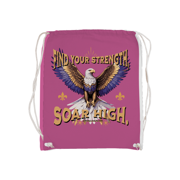 Gymsack Bag Gym Stof Find Your Strength Soar High