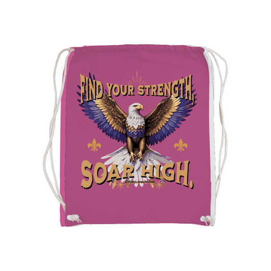 Gymsack Stoftasche "Find Your Strength Soar High"