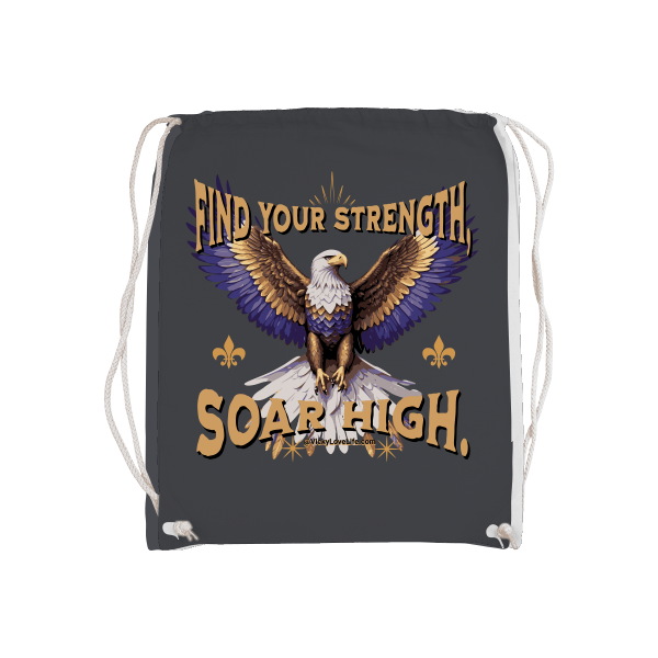 Gymsack Bag Gym Stof Find Your Strength Soar High