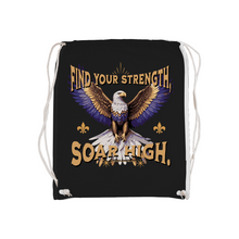 Load image into Gallery viewer, Gymsack Bag Gym Stof Find Your Strength Soar High
