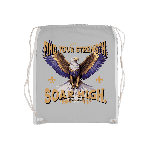 Gymsack Bag Gym Stof Find Your Strength Soar High