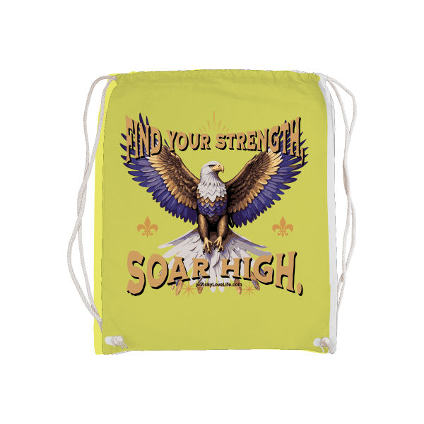 Gymsack Bag Gym Stof Find Your Strength Soar High