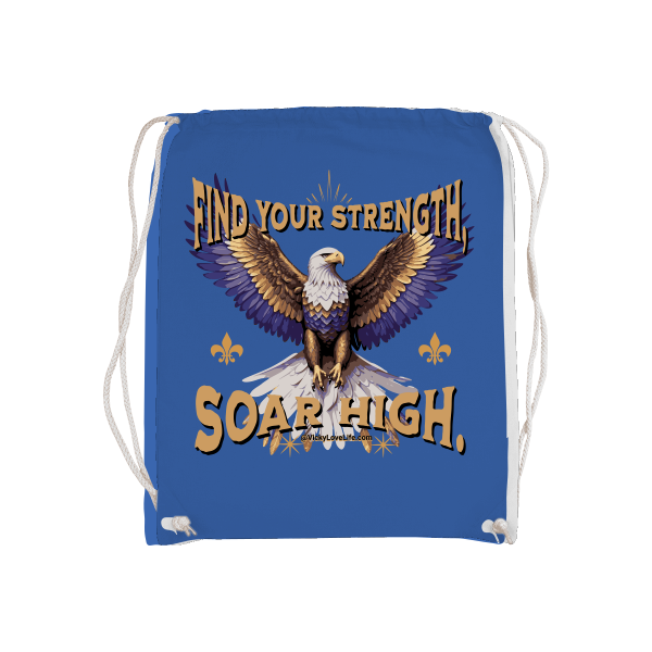 Gymsack Bag Gym Stof Find Your Strength Soar High