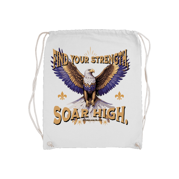 Gymsack Bag Gym Stof Find Your Strength Soar High