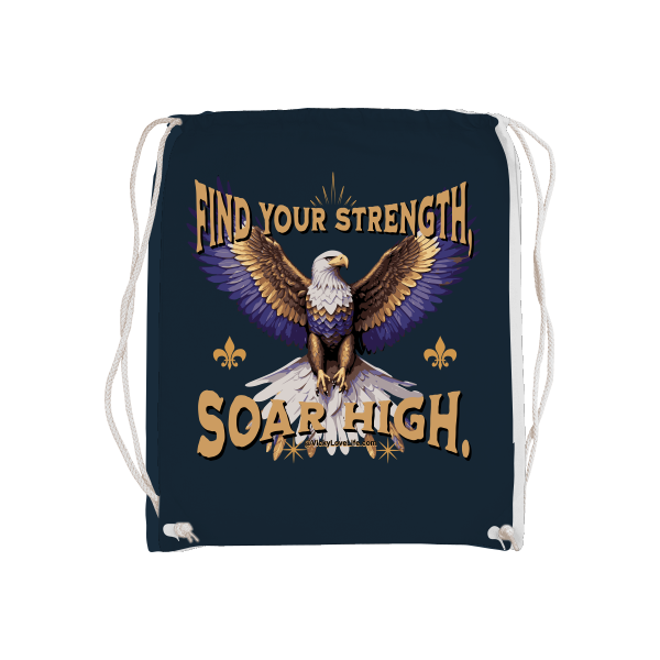 Gymsack Bag Gym Stof Find Your Strength Soar High