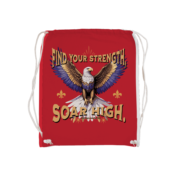 Gymsack Bag Gym Stof Find Your Strength Soar High