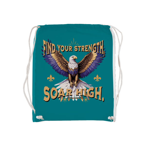 Gymsack Bag Gym Stof Find Your Strength Soar High