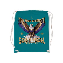 Lade das Bild in den Galerie-Viewer, Gymsack Tasche Gym Stof Find Your Strength Soar High
