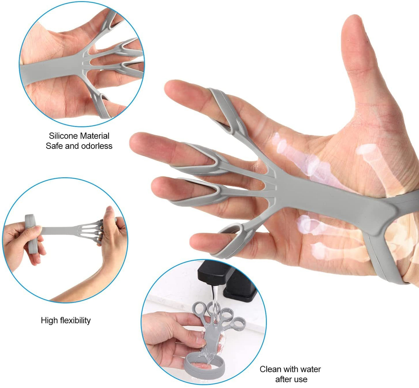 Silikon Hand Grip Finger Trainer