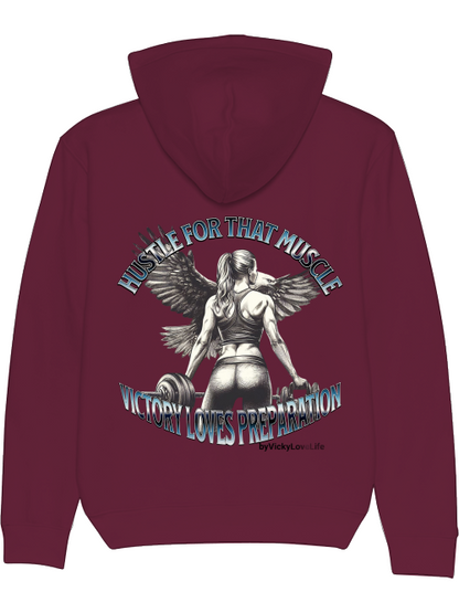 Hoodie "Hustle for that Muscle"