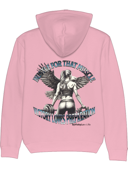 Hoodie "Hustle for that Muscle"