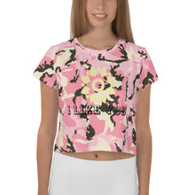 Lade das Bild in den Galerie-Viewer, All-Over Print Crop Tee I LIKE YOU VickyLoveLife

