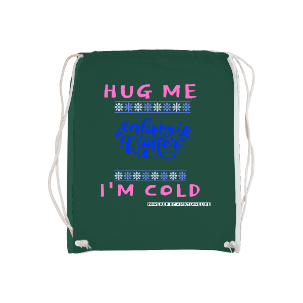Bag, Gymsack, Geschenk, Winter, Cold, HUG ME, Happy